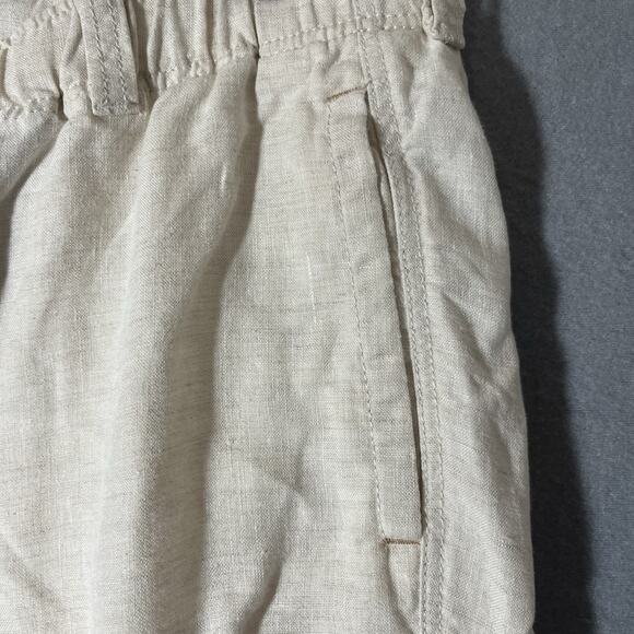 Tommy Bahama Womens Relax Fit Linen Pants M Beige Straight Leg High‎ Rise Woven - Picture 3 of 12